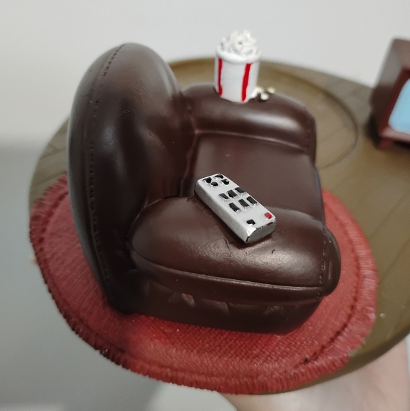 Vintage Yankee Candle Man Cave Tv Arm Chair Jar Holder - Picture 7 of 11